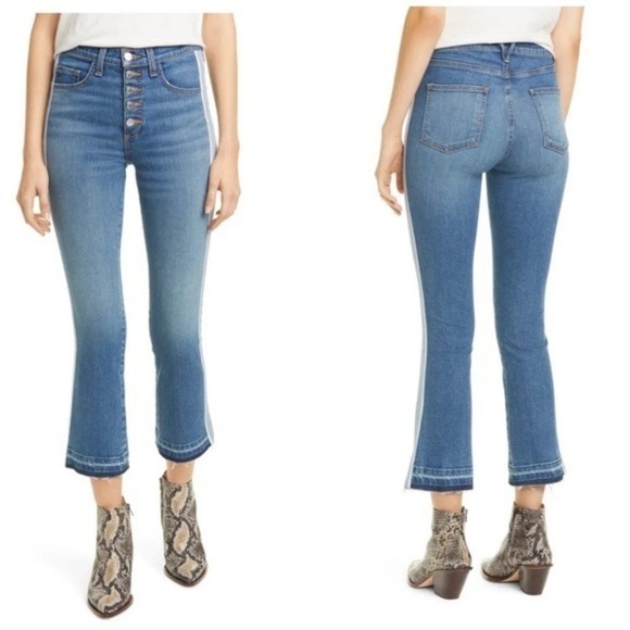 Veronica Beard Jeans Carolyn 10” Baby Boot Cut High Waisted Jeans 24 - Picture 6 of 6